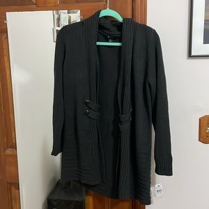 AB Studio Open Front Knit Cardi